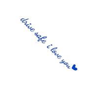 Rearview Mirror Decal - 4.72 Inches Drive Safe I Love You Car Sticker for Everyday Motivation, Cute Waterproof Vinyl with Strong Adhesive, Vehicle Mirror Accessory for Cars and Daily Commute