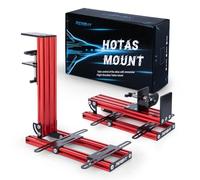 Reashy Hotas Supporto da scrivania, in alluminio, per joystick di volo per Logitech X56, X52, X52 Pro, Thrustmaster T.1600M, TCA, T.Flight Hotas One, 4, X, Airbus, VKB Gladiator NXT (rosso)