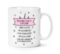 Reasons To Be a Caticorn 284ml Tazza - Gatto Unicorno Divertente