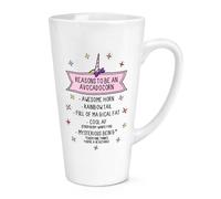 Reasons To Be Un Avocadocorn 483ml Grande Latte Tazza - Avocado Unicorno