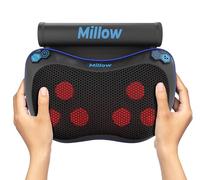 REATHLETE Millow - Cuscino massaggiante senza fili con calore regolabile, cuscino Shiatsu schiena e collo, massaggio elettrico profondo, ideale per casa, auto, sedia, ufficio e viaggi relax
