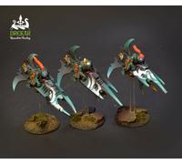 Reavers Drukhari dark eldar warhammer 40K COMMISSIONE dipinto