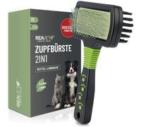 ReaVET Spazzola 2 in 1 - Spazzola per cani, spazzola per gatti con pelo lungo - spazzola per cani gatti I spazzola per la cura quotidiana del pelo, spazzola per animali domestici a doppio lato con