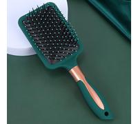 Reazana Spazzola districante antistatica massaggiante con base cuscino in silicone, perni con setole in nylon, spazzola districante per uomini e donne, per tutti i tipi di capelli bagnati e asciutti