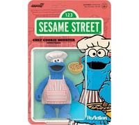Reazione Sesame Street Chef Cookie Monster Giocattolo Figura Super7 99513