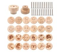 Rebanky 24 Pezzi Pomello per Mobili Bambini Pomelli per Animali Pomelli Rotondi per Mobili Legno per Cassetti in Legno per Cassetti Bambino per Armadi, Soggiorno
