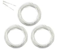 Rebanky 30M Cavo Elettrico Trasparente a 2 Fili Flessibile Filo Elettrico Trasparente Cavo Flessibile per Prolunga per Apparecchiature Elettriche e Illuminazione,3 pcs,10m ciascuno
