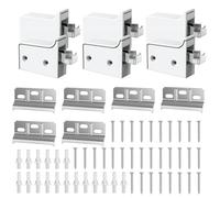 Rebanky 6 Pezzi Attaccaglie per Pensili Pesanti Supporto Pensile Cucina per Cucine e Armadi da Soggiorno, Bianco con Guida di Supporto