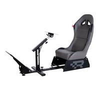 Rebblers GT Simulatore di Guida con Sedile Avvolgente Pieghevole per Gare Rally, GT e Formula Postazione Simulatore Guida Compatibile con Tutti i Volanti e Pedali, per PC e Console (Grigio/Nero)