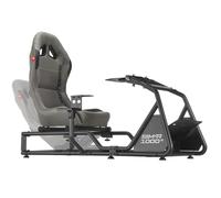 Rebblers SIMR1000 Simulatore Guida Professionale Sedile Racing Avvolgente con Supporto Cambio Freno a Mano e Supporto TV - Regolabile F1/GT/Rally Compatibile Tutti i Volanti Gaming PC/Console (Grigio)