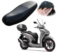 Rebeca Shop Coprisella IN ECOPELLE Nero Universale elasticizzato Con Borsa | Copri-sella Adattabile Per Scooter Moto | Diverse Misure M - L - XL - Maxi | Accessori Moto (XL (95x48cm) Prime)