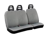 Rebeca Shop Set Coprisedili per Furgone 3 Posti Cotone, Cintura Bassa, Grigio Chiaro compatibili per Scudo Anno 2000