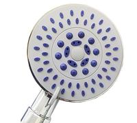 Rebeca Shop, Soffione Doccia Multigetto con Getto Regolabile, Risparmio Acqua Mod: 16033, Grigio