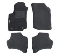 Rebeca Shop® Tappetini Auto Compatibili per 107 dal 2010 al 2014 | Tappeti Sagomati | In Moquette Nera | Logo Ricamato Battitacco Clip Di Fissaggio (Compatibili 107 2010-2014)