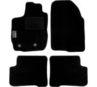 Rebeca Shop® Tappetini Auto Compatibili per Duster | Tappeti Sagomati | In Moquette Nera | Logo Ricamato Battitacco e Clip Di Fissaggio (Compatibili Duster)