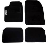 Rebeca Shop® Tappetini Auto Compatibili per Focus in moquette nero | Tappeti adattabili | Logo Ricamato Battitacco rinforzato