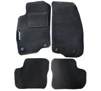 Rebeca Shop® Tappetini Auto Compatibili per Grande Punto 2013 | Tappeti Sagomati | In Moquette Nera | Logo Ricamato Battitacco e Clip Di Fissaggio (Compatibili Grande Punto 2013)