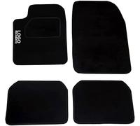 Rebeca Shop® Tappetini Auto Compatibili per Kuga in moquette nero | Tappeti adattabili | Logo Ricamato Battitacco rinforzato