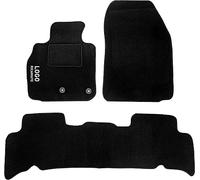 Rebeca Shop® Tappetini Auto Compatibili per Scènic X-Mod | Tappeti Sagomati | In Moquette Nera | Logo Ricamato Battitacco e Clip Di Fissaggio (Compatibili X-Mod)