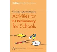 Rebecca Adlard Activities for B1 Preliminary for Schools (Tascabile)
