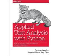 Rebecca Bilbro Benjamin Bengfort Tony Applied Text Analysis with P (Tascabile)