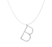 Rebecca Collana con Lettera B in Argento e Pietre Gioielli