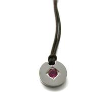 Rebecca COLLANA UOMO DONNA GIOIELLI IN CORDA E PUNTO LUCE VIOLA