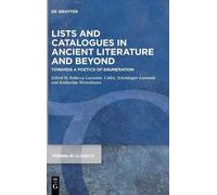 Rebecca Laemmle Lists and Catalogues in Ancient Literature an (Copertina rigida)