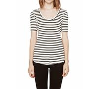 Rebecca Minkoff Donna Bianco e Nero Willem Top a Righe TAGLIA XS Nwt