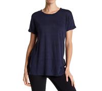 Rebecca Minkoff T-Shirt In Lino A Manica Corta Gina Da Donna $58 NWT