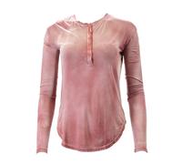 Rebecca Minkoff Top Henley Chelsey A Maniche Lunghe Da Donna $58 NWT