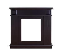 Rebecca Mobili Cornice Camino Finta, Decorazione Camino Nera, Mdf, Stile Moderno, per Salotto - Misure 100 x 109 x 26 cm (HxLxP) - RE6368