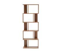 Mobili Rebecca Scaffale Libreria 5 Mensole Marrone Moderna Legno 172,5x60x24,5