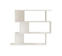 Rebecca Mobili Mobile Libreria Pensile, Scaffale da Parete per Libri, Bianco, Truciolato, con 4 Ripiani e 8 Vani, Design Moderno - Misure HxLxP: 88 x 104 x 27 cm - Art. RE7225