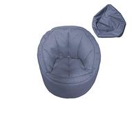 Rebecca Mobili Pouf Sacco, Poltroncina Camera, Poliestere Blu, Morbida, con Zip, per Cameretta Salotto - Misure: 70 x 75 x 75 cm (HxLxP) - Art. RE6520