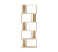 Rebecca Mobili Libreria Scaffale 5 Ripiani Legno Beige Moderno 172,5x60x24 - RE4788