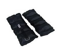 Rebecca Mobili Set 2 Cavigliere Pesi Polsi Caviglie, Nero, Chiusura Strappo Regolabile, Fitness Jogging Ginnastica - 2 x 1 kg - SP5039