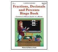 Rebecca Stark Fractions, Decimals and Percents Bingo Book (Tascabile)