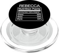 Rebecca Valori nutrizionali Class Sass Style Funny Name Parody PopSockets PopGrip per MagSafe