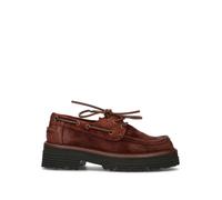 REBECCA VAN DIK Scarpa barca donna marrone in suede 39