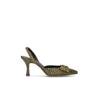 REBECCA VAN DIK Slingback donna nera/gialla 38