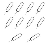 REBECCAGIBSON 10 Pezzi Spilli Estrattori per Rimozione Scheda SIM,Inossidabile Strumento Rimozione della Scheda SIM,Cellulare Perno Espulsione Vassoio di Carte Sim Rimuovere Perni