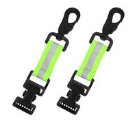 REBECCAGIBSON 2 pezzi Guanto Clip Vigili del Fuoco, Clip Porta Guanti da Lavoro, Clip di Supporto per Guanti, strisce riflettenti guanto clip con fermaglio in metallo, supporto per guanti e maschere