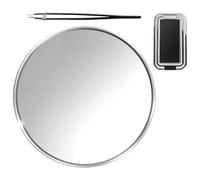 REBECCAGIBSON Specchio Ingranditore 15cm Con 3 Ventose Forti,Ingrandimento 20X,Specchio Trucco & Cosmetico Da Viaggio Portatile