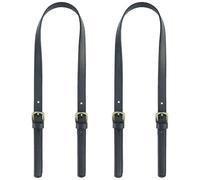 REBECCAHOWARD 2 Pezzi Cinghie Universali Ricambio Borse a Tracolla in Pelle con Fibbia Regolabile,Nero Tracolla Ricambio Versatile,Manico Ecologica in Poliuretano Ricambio Borse,per Borsa