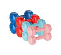 REBEL ACTIVE RBA-2310 - Set di manubri bituminosi da 20 kg (2 x 1 kg + 2 x 2 kg + 2 x 3 kg + 2 x 4 kg)
