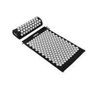 REBEL Active RBA-6002-BK - Tappetino sanitario con agopressione e cuscino, 72 x 42 cm, colore: Nero