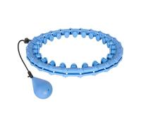 Rebel Active Smart Hula Hoop blu - Pneumatico per il fitness dimagrante, circonferenza regolabile 42-100 cm, 24 segmenti, nodi massaggianti, peso 220 g, design modulare, RBA-2111