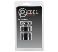 Rebel Ball - Set Anelli e Estensore per Pene e Testicoli - (nero)