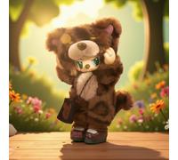 Rebel Bear Series Find A Bag Blind Bag Plush Toy Figures Colorful Anime Style Co